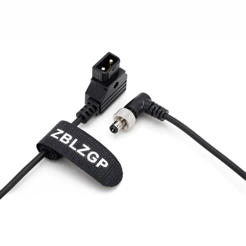 Image of D-Tap to Locking Collar Elbow DC 5.5X2.5 Coiled Power Cable for Decimator MD-HX DMON-Quad