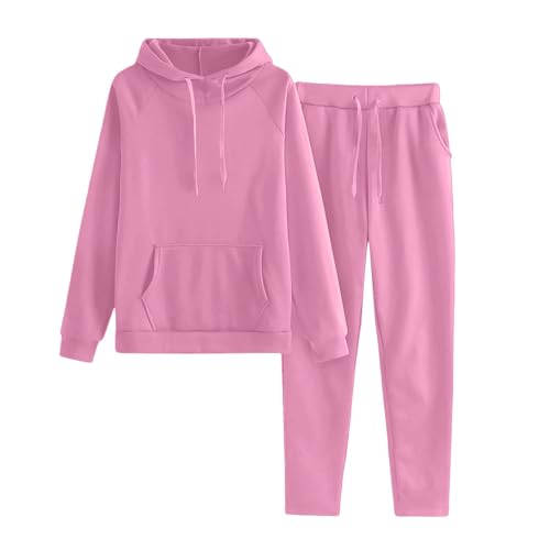 Womens 2 Piece Outfits Lounge Hoodie Sweatsuit Sets Oversized Sweatshirt Baggy Fall Fashion Sweatpants Sweat Set