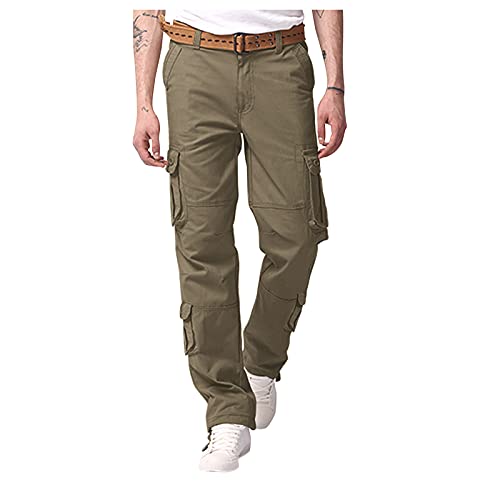 Pantalon cargo homme en coton extensible multi-poches pour le travail