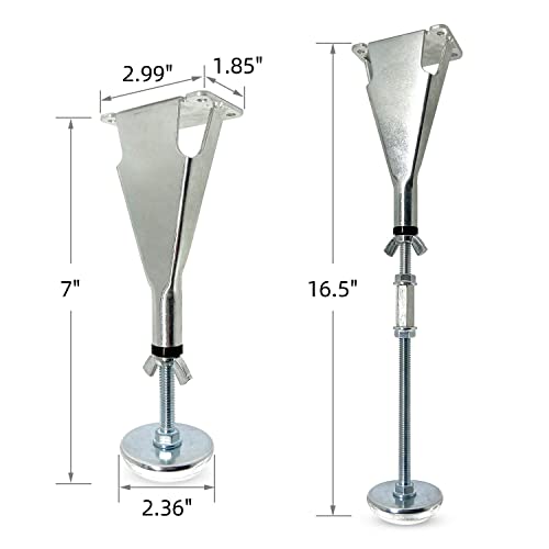 1 PCS Adjustable Bed Support Legs Bed Frame Glide Legs