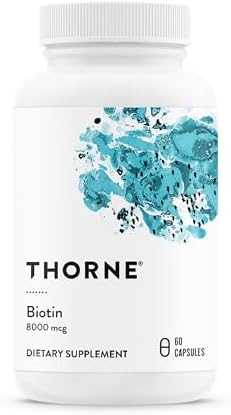THORNE – Biotin – Vitamin B7 Supplement for Healthy Hair, Nails, Skin & Metabolism* – 60 Capsules