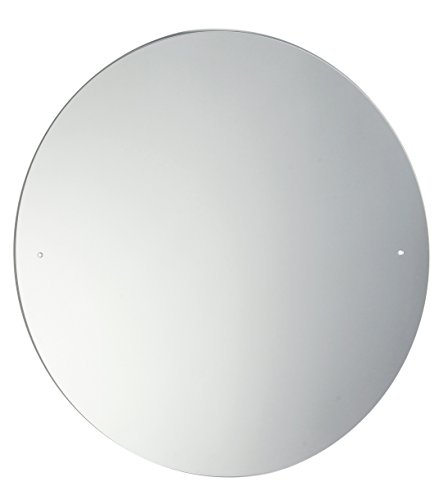 40cm Waterstone Frameless Bathroom Circular Round Mirror with Pre-Drilled Holes and Wall Hanging Fittings