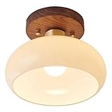 Diffusion douce et uniforme la lumière : L’abat-jour en verre opale sélectionné diffuse la lumière façon douce et uniforme, créant une ambiance chaleureuse, confortable et sans éblouissement, for une vision claire.