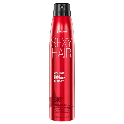 SexyHair Big Volume Flex Texture Spray with Microfiber Technology | Builds Flexible Fullness | Provides Volume Up to 2x