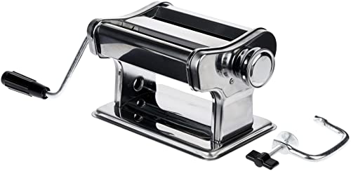 Hauskraft MAQM-004 - Máquina Macarrão Massas Lasanha Manual Cilindro Inox
