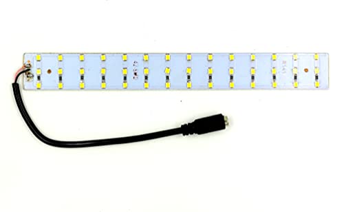 Image of INVENTO 5Pcs 12V 15W 2835 LED Strip White Color 42 SMD LED Plate 200x25x2.5mm with 5.5mm DC Jack High Power Ultra Bright
