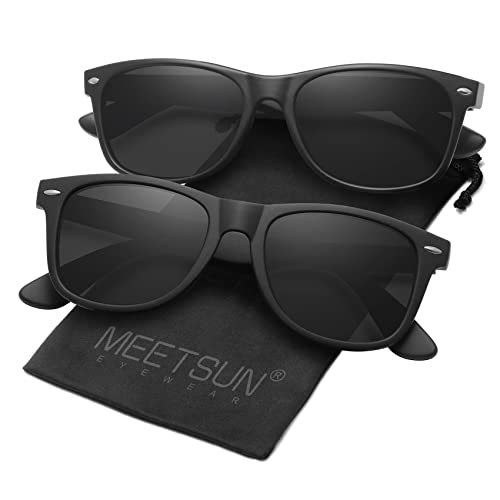 MEETSUN Polarized Sunglasses for Men Women Classic Retro Driving Sun Glasses 100% UV Protection MEETSUN Polarized Sunglasses for Men Women Classic Retro Driving Sun Glasses 100% UV Protection
