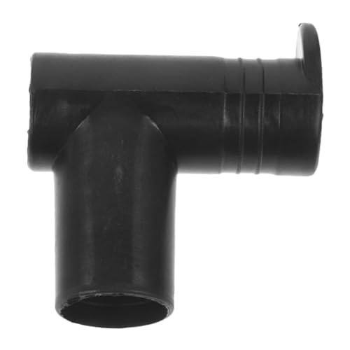 Mobestech Conector De Ángulo Recto para Tendedero, Soporte para Barras De Armario, Accesorio Negro, Plástico Resistente, para Ropa Interior y Exterior, Pieza De Recambio Individual