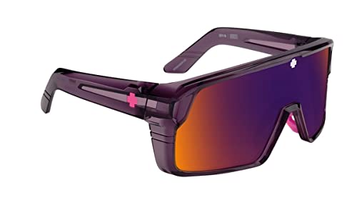 Spy Monolith Sunglasses Translucent Dark Purple with Happy Dark Purple Spectra Lens3