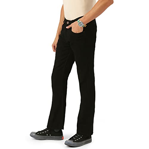Image of PARIS HAMILTON Men Bootcut Fit Stretchable Bellbottom Denim Jeans
