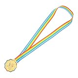 DINHEAROM Medalla de Primer Lugar Patinaje Medalla de Oro con Cinta para Cuello Premio Deportivo para Jóvenes Atletas para Competencias de Velocidad y Patinaje en Exteriores