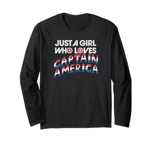 Captain America t-shirt manches longues Marvel pour afficher fièrement votre passion