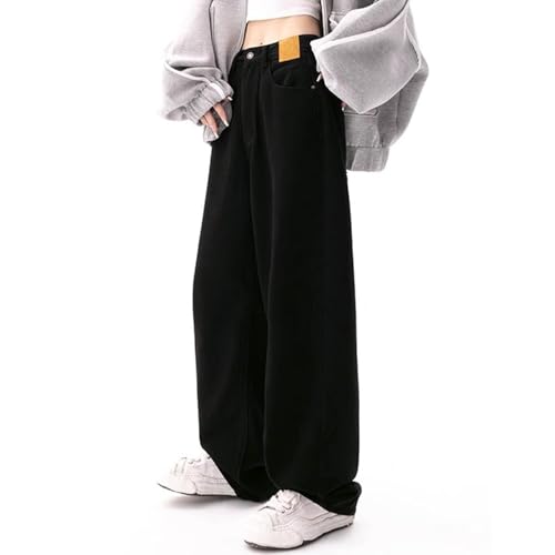 Baggy Jeans for Teen Girls Y2k Vintage High Waisted Straight Wide Leg Denim Pants Trendy Plus Size Hip Hop Streetwear4