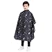 Kids Haircut Barber Cape Cover for Hair Cutting,Styling and Shampoo, for Boys - Black Space Printing