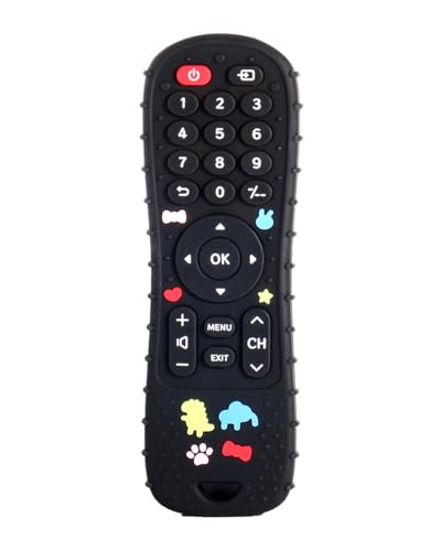 KEMUZ Mordedor Bebe, Mando a Distancia Juguetes para Bebés, Juguete la Dentició, Mordedor de Control Remoto Silicona sin BPA, para Bebés Niños Niña de 0 a 12 Meses