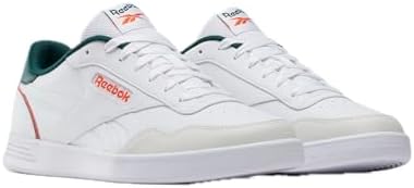 Reebok Unisex Court Advance Sneaker, Footwear White/Collegiate Green/Pump Orange, 12.5 Women/11 Men - 2