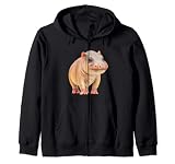 Just Really Like Pygmy Hippopotame Hippopotame Sweat à Capuche