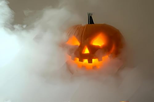 Image of Halloween Party Mist Maker,Ultrasonic Water Pond Fountain Fogger Aluminum Atomizer Air Humidifier for and Rockery Fish Tank Vase Birdbath Deco