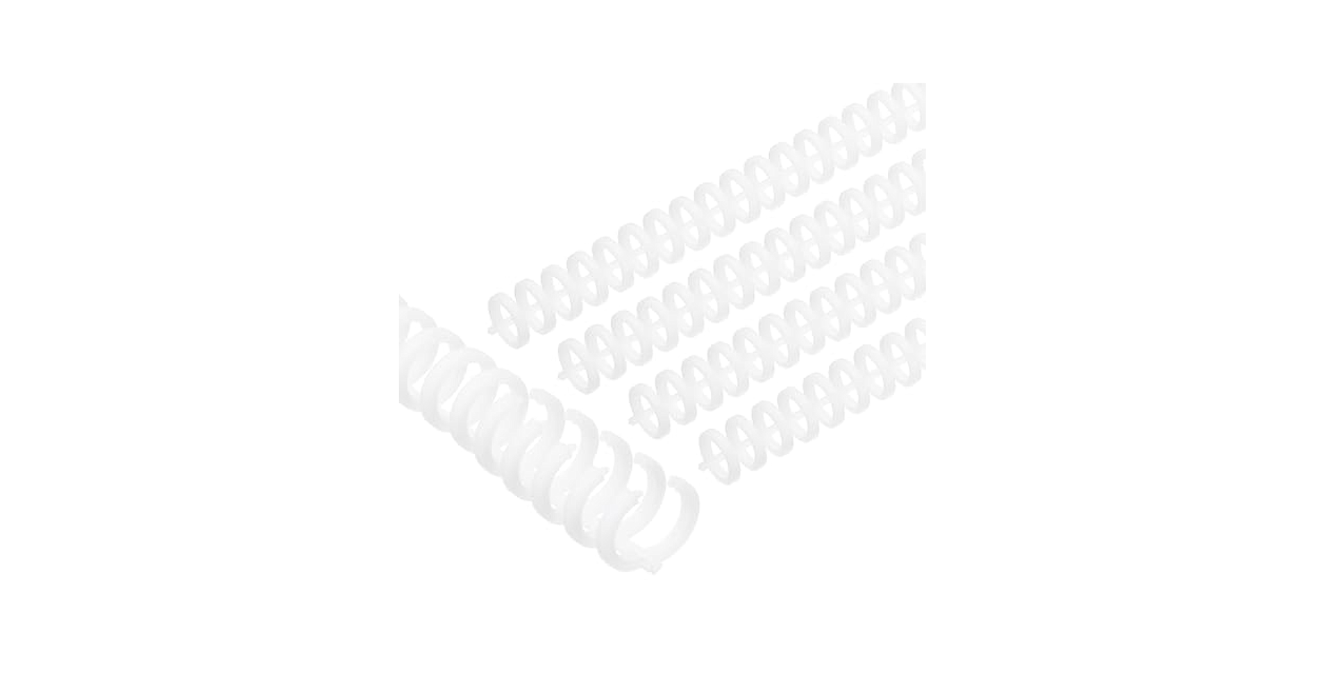 PATIKIL 12mm(1/2") Plastic Spiral Binding Coils, 50 Pcs Binding Spirals 85 Sheet Capacity 3:1 Pitch Binding Spirals For Binding Paper Sheets, Sky Blue