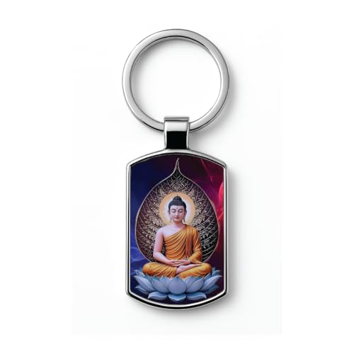 Image of Premium Printed Metal Keychain for Men & Women | High-Definition Artwork Print | Durable Key Ring for Car, Bike, Home & Office Keys | Stylish Decorative Key Holder Gift