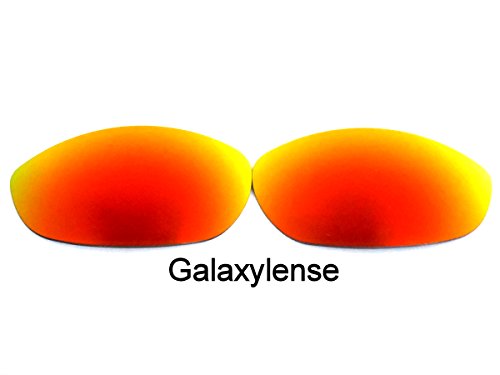 GALAXYLENSE Replacement Lenses for Oakley Monster Dog Fire Red Color Polarized,2