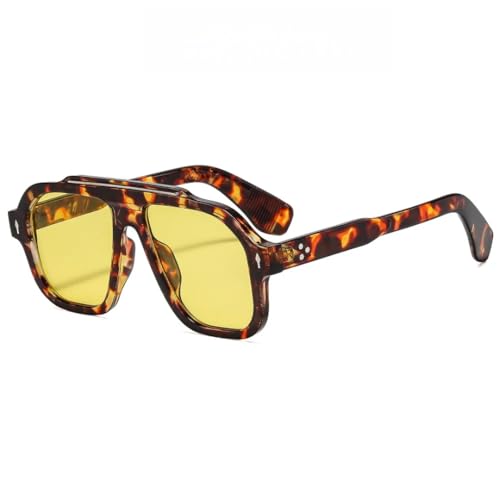 Lunettes de soleil surdimensionnées UV400 pour femme et homme style vintage