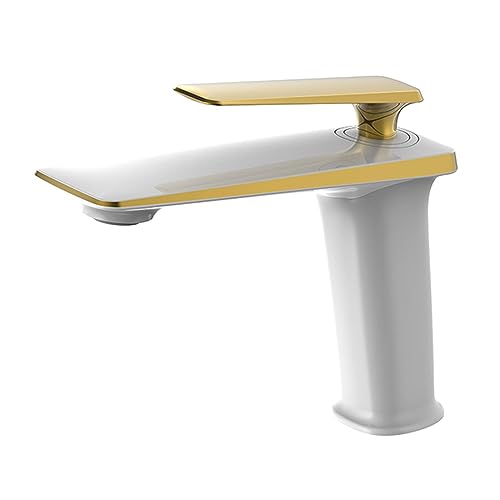 Basin, Faucet, Hot and Cold Washbasin, Undercounter Basin, Black Rose Gold, White, White + Gold