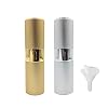 Flacon Vaporisateur à Parfum 15ml Vide Réutilisable Métallique Mini Bouteille de Parfum pour Voyage Couleurs Aléatoire (2pcs)
