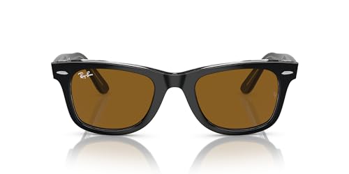 Image of Ray-Ban Rb2140f Original Wayfarer Low Bridge Fit Square Sunglasses for Men for Women