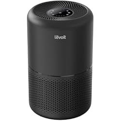 LEVOIT Air Purifier for Home Allergies Pet Hair in Bedroom, Covers Up to 1073 ft² by 56W High Torque Motor, AHAM VERIFIDE, 3-in-1 Filter with HEPA Sleep Mode, Remove Dust Smoke Odor, Core300-P, Black