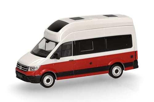 Modellino da auto VW Crafter Grand California miniatura scala 1:87 pezzo da collezione Made in Germany modello plastica colore: bianco ciliegia