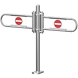 Einweg-Türschutzgitter, gefedertes automatisches Schließen Schwingtore für Supermärkte und Lager, kleiner Metalleingang, ideal für Einkaufszentren und Einkaufsbereiche