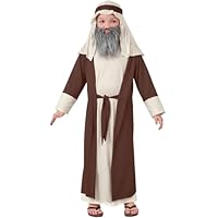 Generico Costume Pastore Bambino Vestito San Giuseppe per Carnevale Abito Halloween Tradizionale Bambini per e Feste