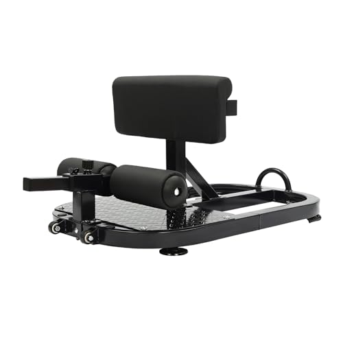 RIAHNEAH Deluxe Multi-Function Deep Sissy Squat Bench Home Gym Workout Station Leg Exercise Machine, Leg Exercise Machine (Black)