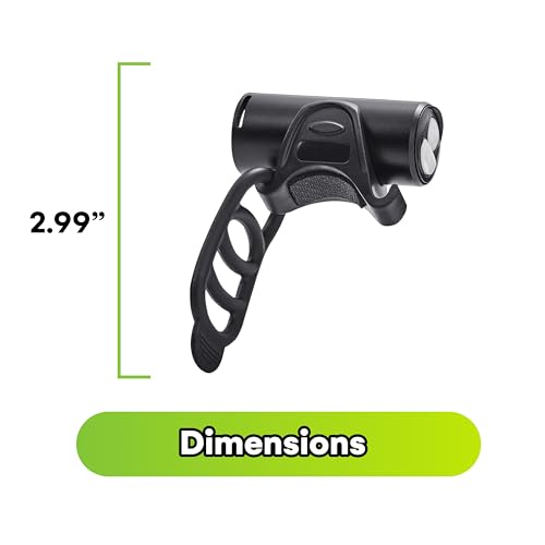 Rechargeable LED Grill Light for Big Green Egg Handle - 150 Lumen Rotatable Night Lights for Illuminated Cooking - Outdoor Grilling Accessory, USB Charging - 3x3-Inch, Black