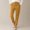 Corduroy Pants Women Elastic Waist Pants Vintage w... #2