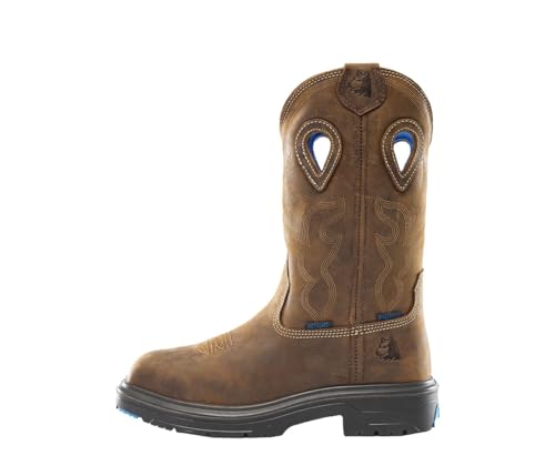 STEEL BLUE 100% COMFORT Blue Heeler Met Steel Toe Boot, Brown4
