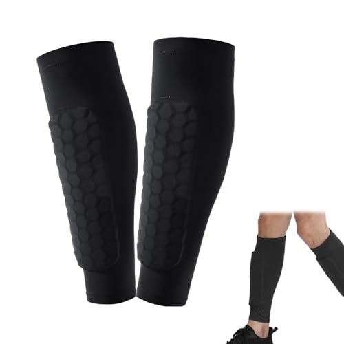 Espinilleras infantiles de fútbol, transpirables, protección contra impactos Eva, antideslizantes, para futbolistas en crecimiento (negro, M)