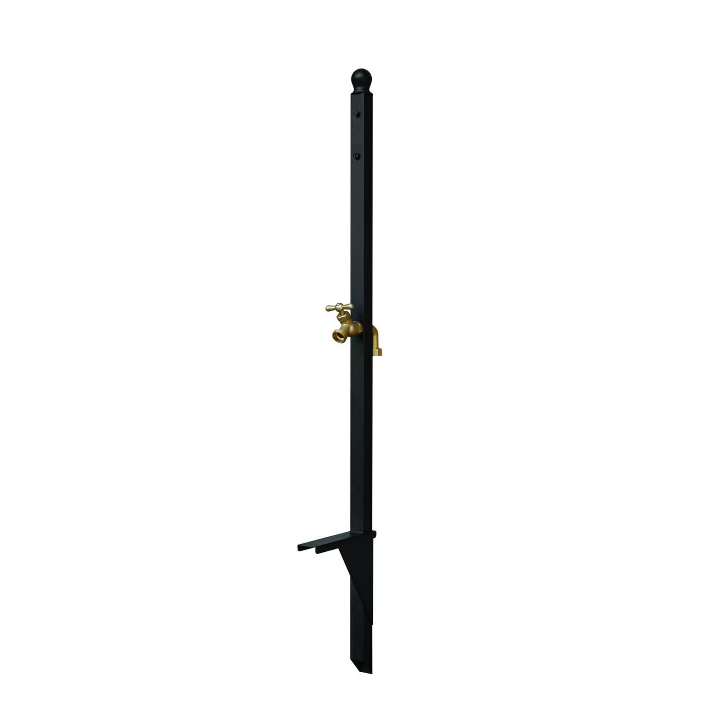 Liberty Garden 114 Garden Hose Hanger Spigot Post, Black