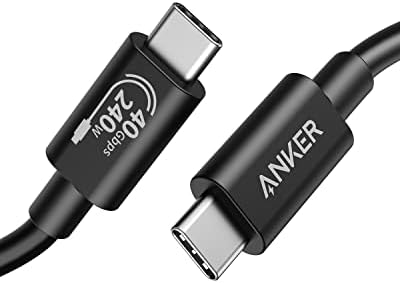 Anker 515 USB C to USB C Cable, USB 4 Cable 3.3 ft, Supports 8K HD Display, 40 Gbps Data Transfer, 240W Charging USB C Charger Cable, for Type-C Laptop, Hub, Docking, and More