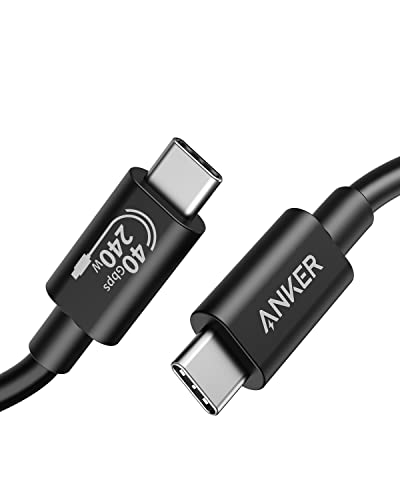 Anker USB C Cable(3.3FT, 240W), USB 4 Data Cable, 40Gbps, 8K HD Display, Thunderbolt 4/3 Compatible, for iPhone 17, MacBook, Hub, Docking and More
