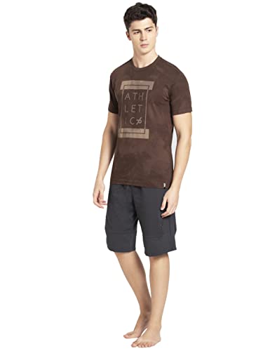 Image of Jockey Men Cotton Solid Regular Fit Round Neck Half Sleeved T-Shirt