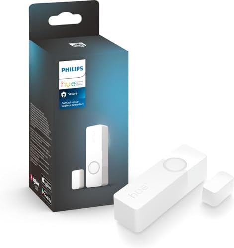 Philips Hue Secure Smart Contact Sensor, White - 1 Pack - Made for Indoor Doors and Windows - Requires Hue Bridge - Works with The Hue App