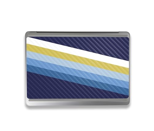 Image of MightySkins Carbon Fiber Skin Compatible With Microsoft Surface Laptop Studio 2 (2023) Full Wrap Kit - Cool Stripes | Protective, Durable Textured Carbon Fiber Finish | Easy To Apply | Made in the USA