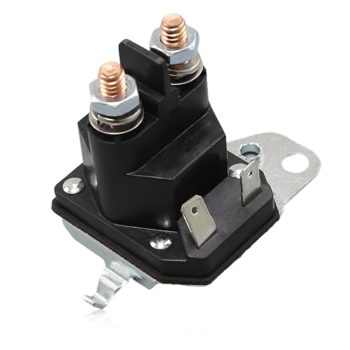 Gubeter Relé solenoide de arranque de Cortacésped 12V Compatible para Cub Cadet XT1 XT2 Enduro RZT LT1 ZT1 ZT2 para MTD Troy-Bilt para Craftsman Yard Man Machines Zero Turn 725-06153A 725-06153