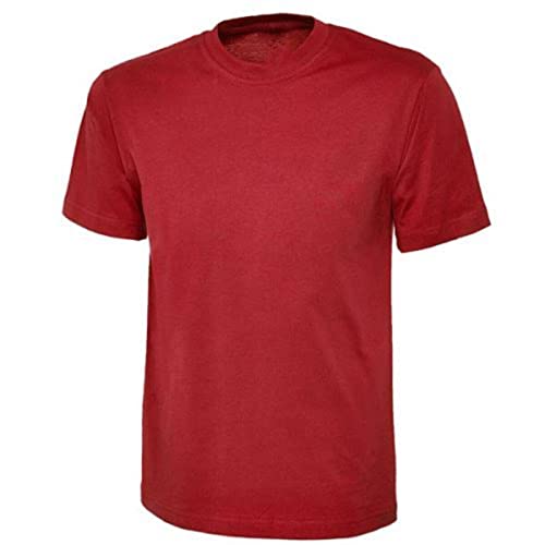 GAME Adults Premium Cotton T-Shirt S S Red Shirts & Tops Men's