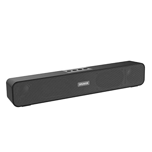 LINK BITS Bocina Bluetooth Barra de Sonido Estéreo Portatil, Exterior|Viaje|Fiesta, Altavoces Inalámbrico Inteligente con Micró |AUX|USB|TF|FM, Batería de 1200mAh para PC |...