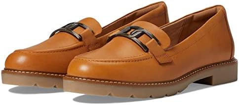 Rockport Women's Kacey Chain Loafer, Honey Leather, 8 | Image 3