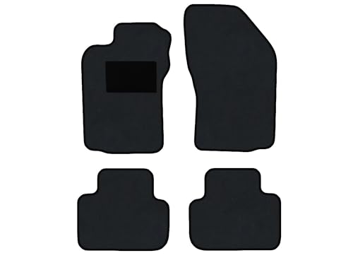 Tapis de Voiture Compatible avec Alfa Romeo GT Type 937 (Construction 2003-2010), Dura Graphite | 4 pcs. | Contour Marron