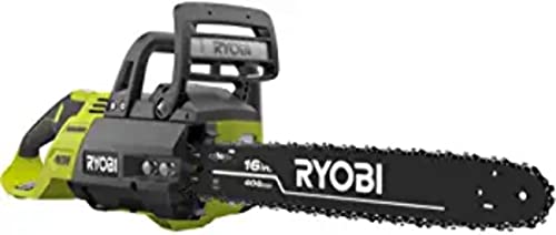 16 in. 40-Volt Brushless Lithium-Ion Cordless Chainsaw, 4 Ah Battery and Charger Included - RYOBI RY40550